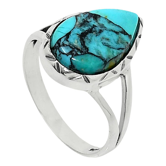 Premium Quality Lucky Charm Tibetan Turquoise Ring size-9 R-1074 33-ER12585