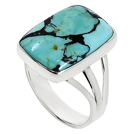 Lucky Charm Tibetan Turquoise Ring size-9 R-1003 33-ER15060