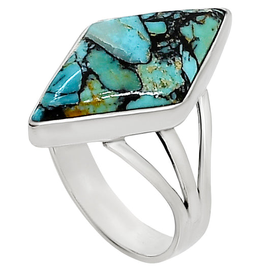 Lucky Charm Tibetan Turquoise Ring size-9 R-1003 33-ER15068