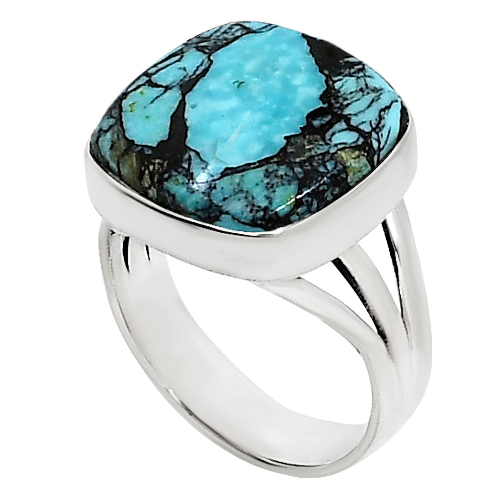 Lucky Charm Tibetan Turquoise Ring size-9 R-1003 33-ER15073