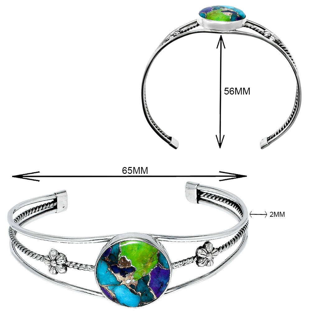 Premium Quality Multi Copper Turquoise Cuff Bangle Bracelet B-1012 34-EB10372
