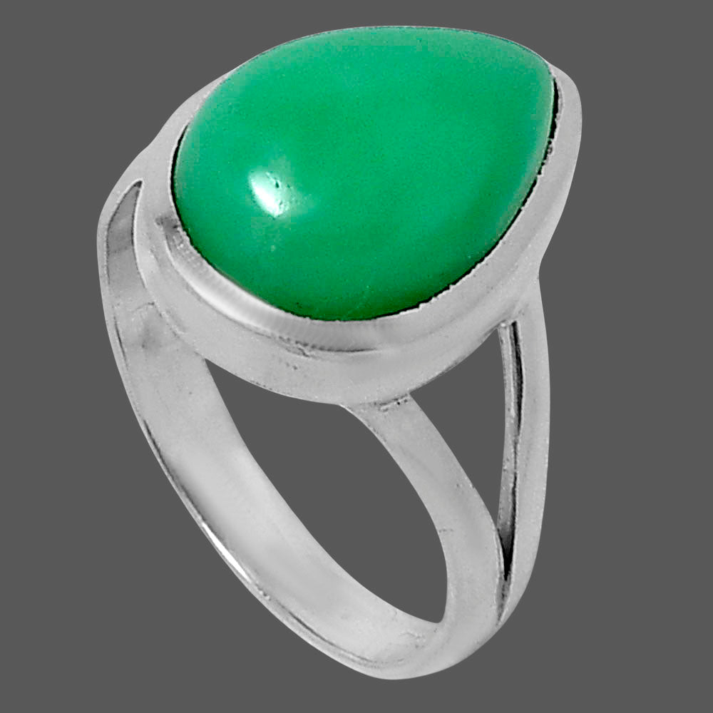 Premium Chrysoprase - Australia Ring size-7 R-1005 35-ER12713