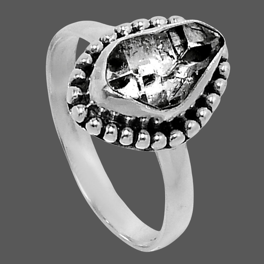 Premium Herkimer Diamond - USA Ring size-8 R-1071 36-ER12891