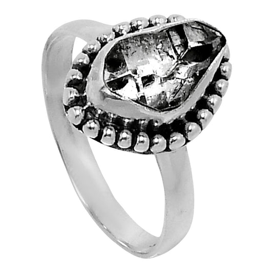 Premium Herkimer Diamond - USA Ring size-8 R-1071 36-ER12891