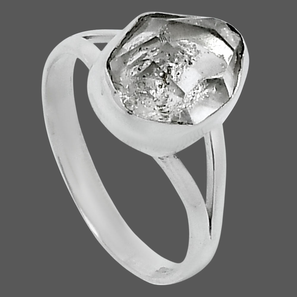 Premium Herkimer Diamond - USA Ring size-8 R-1002 36-ER13030