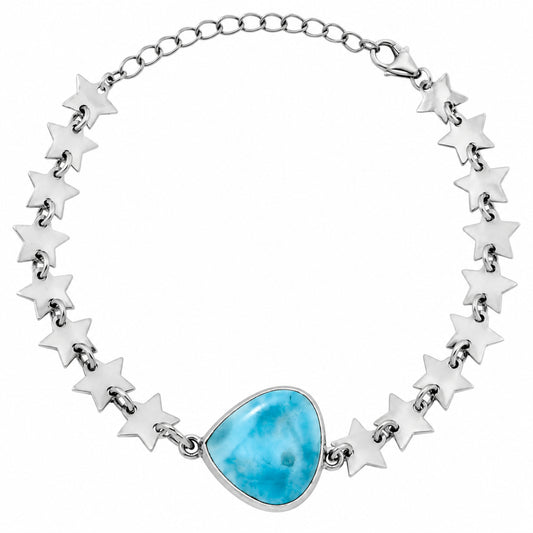 Premium Star - Larimar (Dominican Republic) Bracelet B-1044 37-EB10414