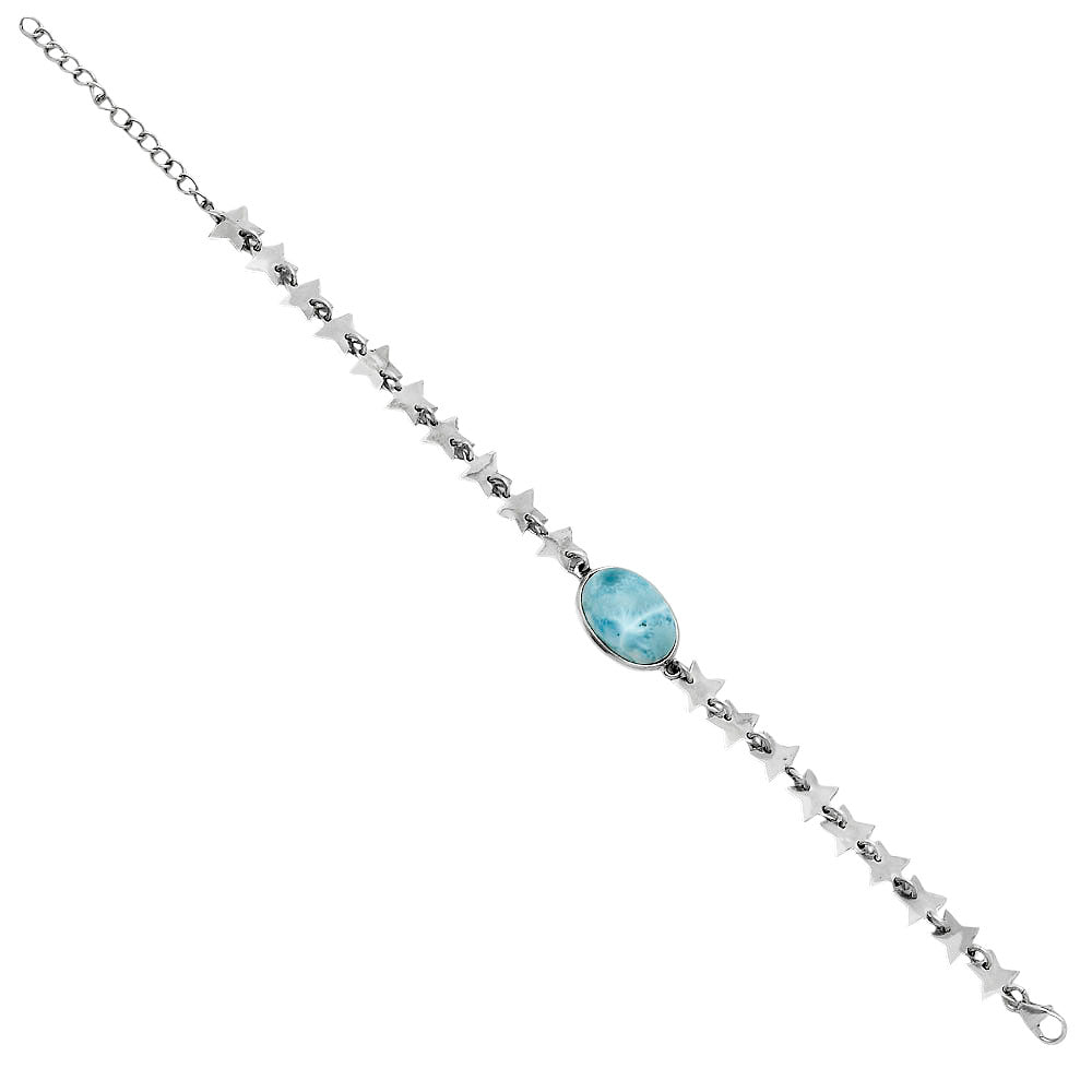 Premium Star - Larimar (Dominican Republic) Bracelet B-1044 37-EB10415