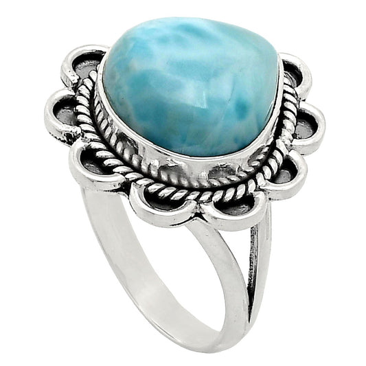 Premium Quality Larimar (Dominican Republic) Ring size-9.5 R-1221 37-ER13090