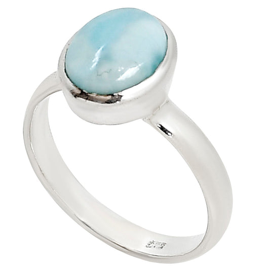 Larimar (Dominican Republic) Ring size-8 R-1004 37-ER15240