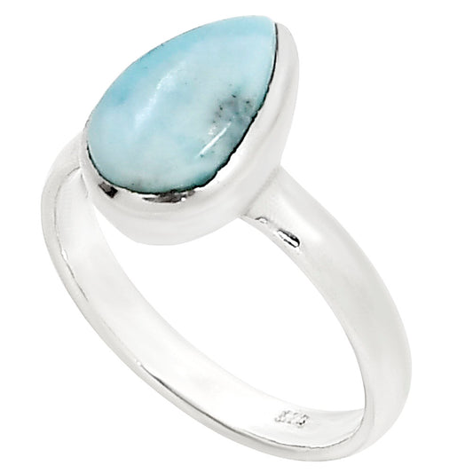 Larimar (Dominican Republic) Ring size-7.5 R-1004 37-ER15253