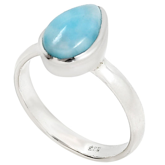 Larimar (Dominican Republic) Ring size-8 R-1004 37-ER15255