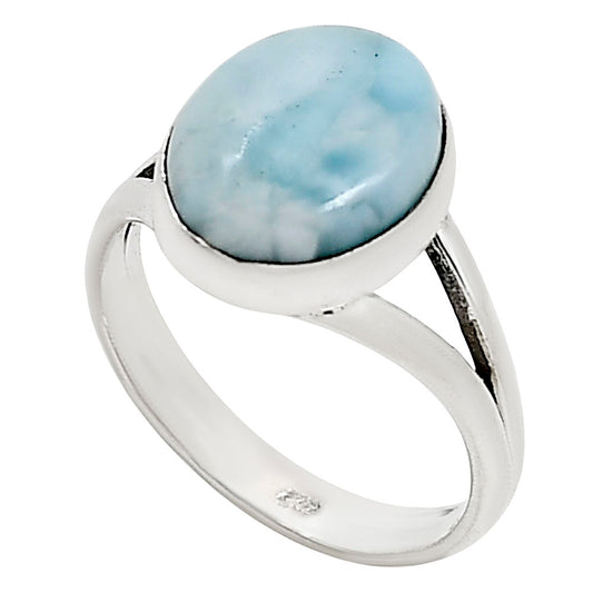 Larimar (Dominican Republic) Ring size-8 R-1002 37-ER15378