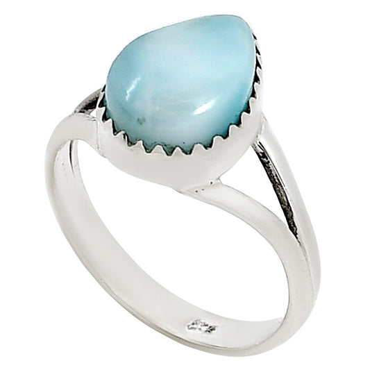 Larimar (Dominican Republic) Ring size-8 R-1210 37-ER15421