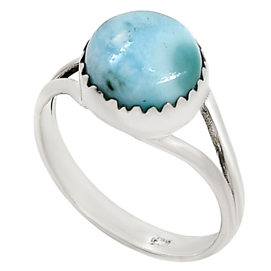 Larimar (Dominican Republic) Ring size-8 R-1210 37-ER15426