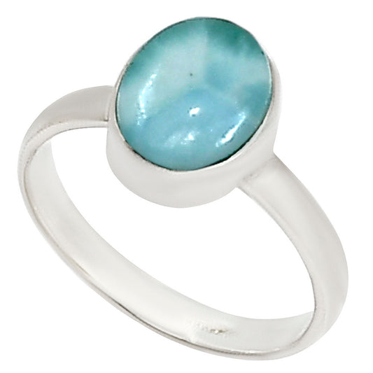 Larimar (Dominican Republic) Ring size-6 R-1001 37-ER15495