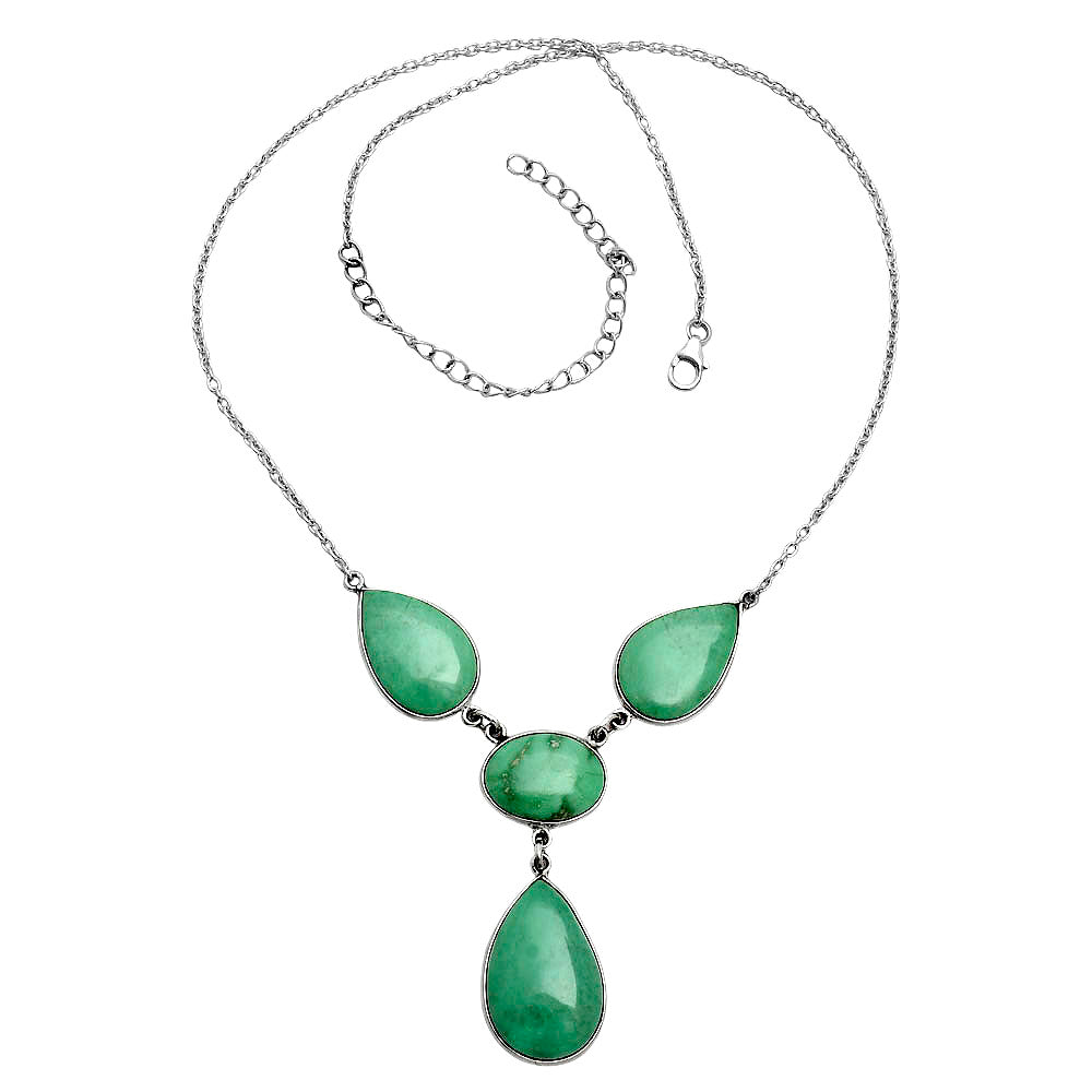 Premium Quality Utah Variscite Necklace N-1013 40-EN10118