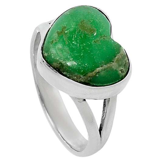 Premium Quality Heart Utah Variscite Ring size-7 R-1073 40-ER13511