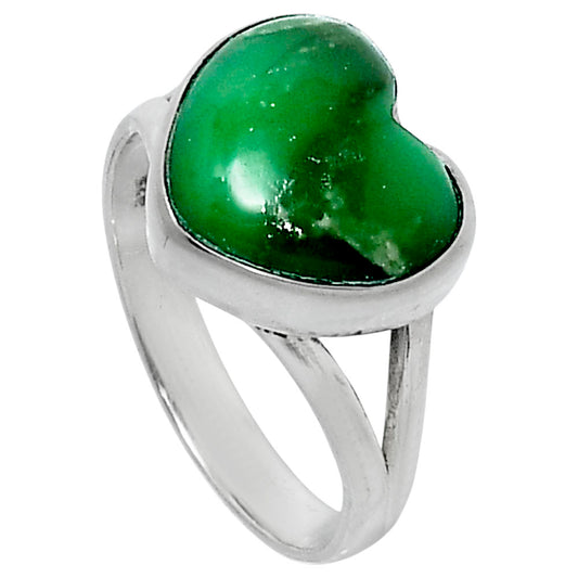 Premium Quality Heart Utah Variscite Ring size-8 R-1073 40-ER13514