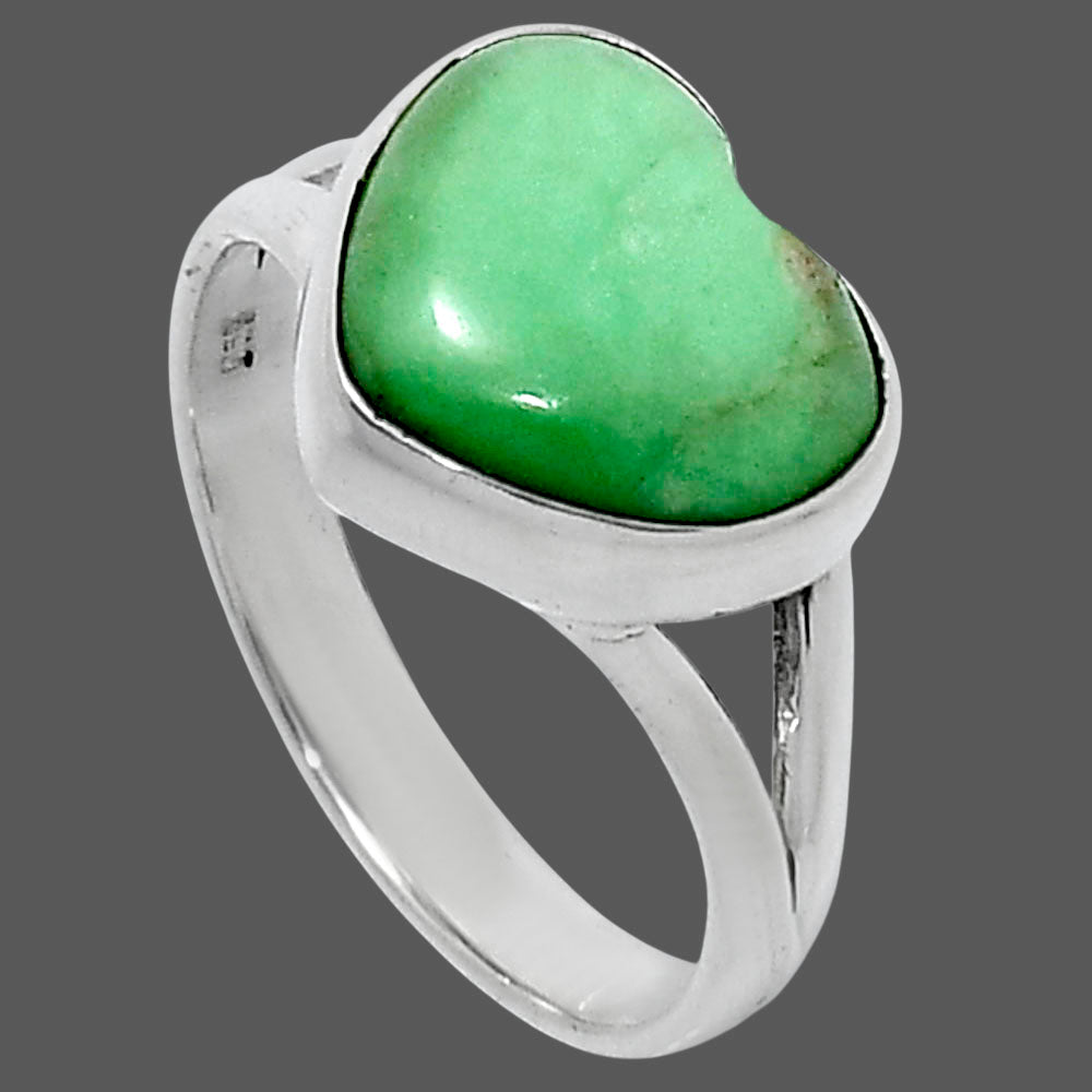 Premium Quality Heart Utah Variscite Ring size-9 R-1073 40-ER13517