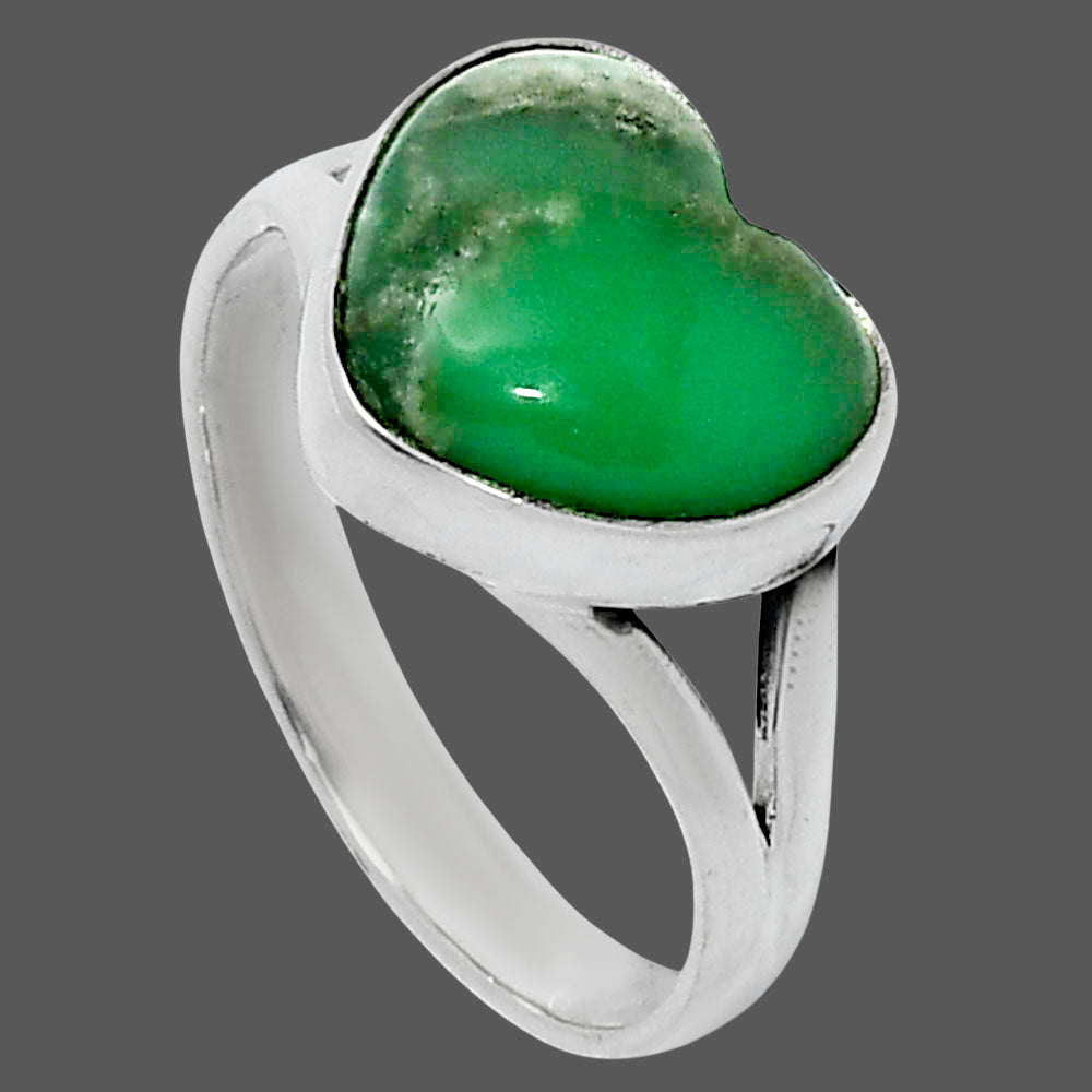 Premium Heart Utah Variscite Ring size-10 R-1073 40-ER13526