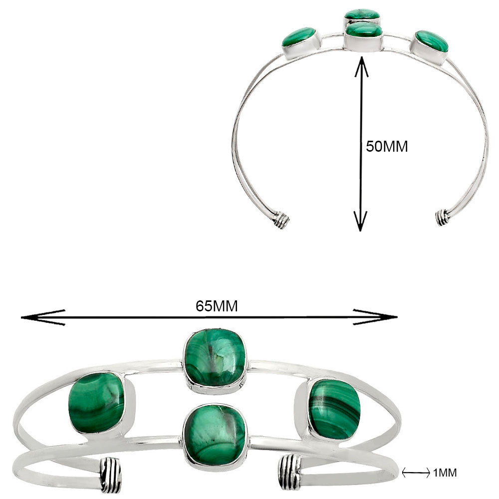Premium Quality Malachite Eye Cuff Bangle Bracelet B-1047 41-EB10435