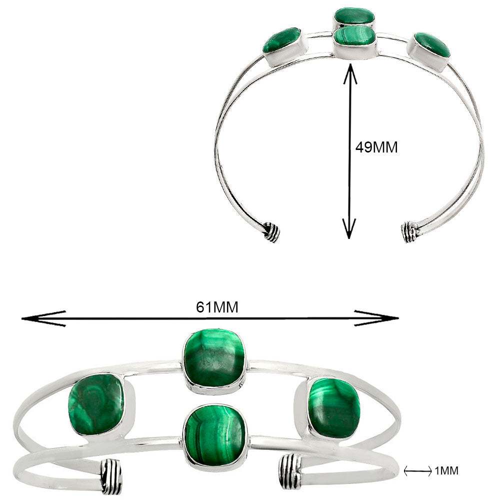 Premium Quality Malachite Eye Cuff Bangle Bracelet B-1047 41-EB10436