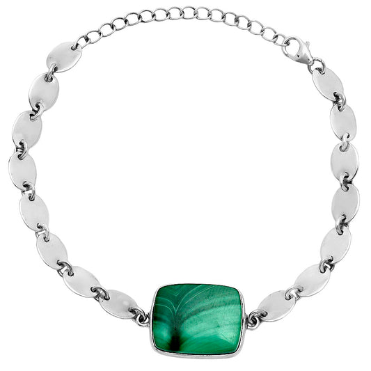 Premium Quality Natural Malachite Eye - Congo Bracelet B-1044 41-EB10455