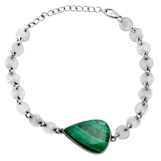 Premium Quality Natural Malachite Eye - Congo Bracelet B-1044 41-EB10458