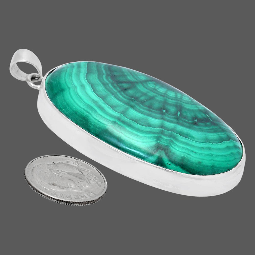 Premium Quality Malachite Eye - Congo Pendant P-1001 41-EP10293