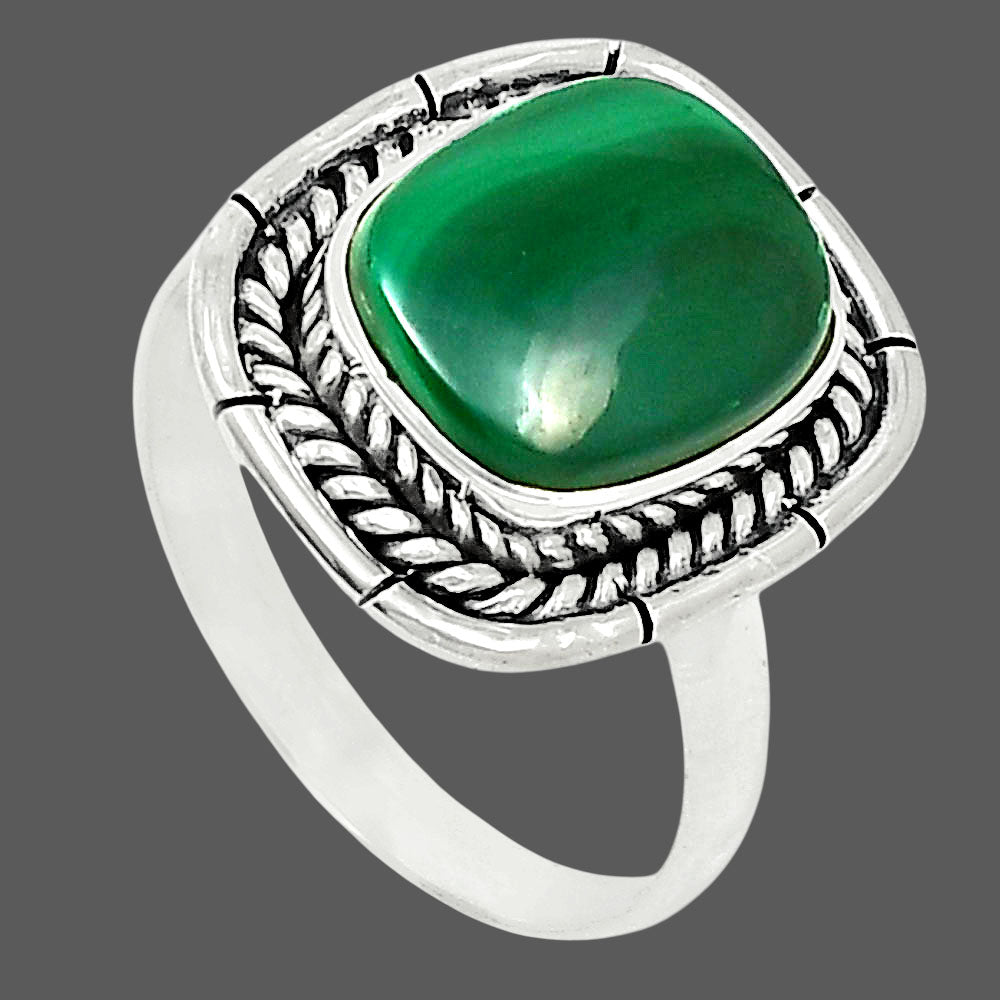 Premium Quality Malachite Eye Ring size-9 R-1728 41-ER13565