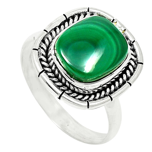 Premium Quality Malachite Eye Ring size-10 R-1728 41-ER13571