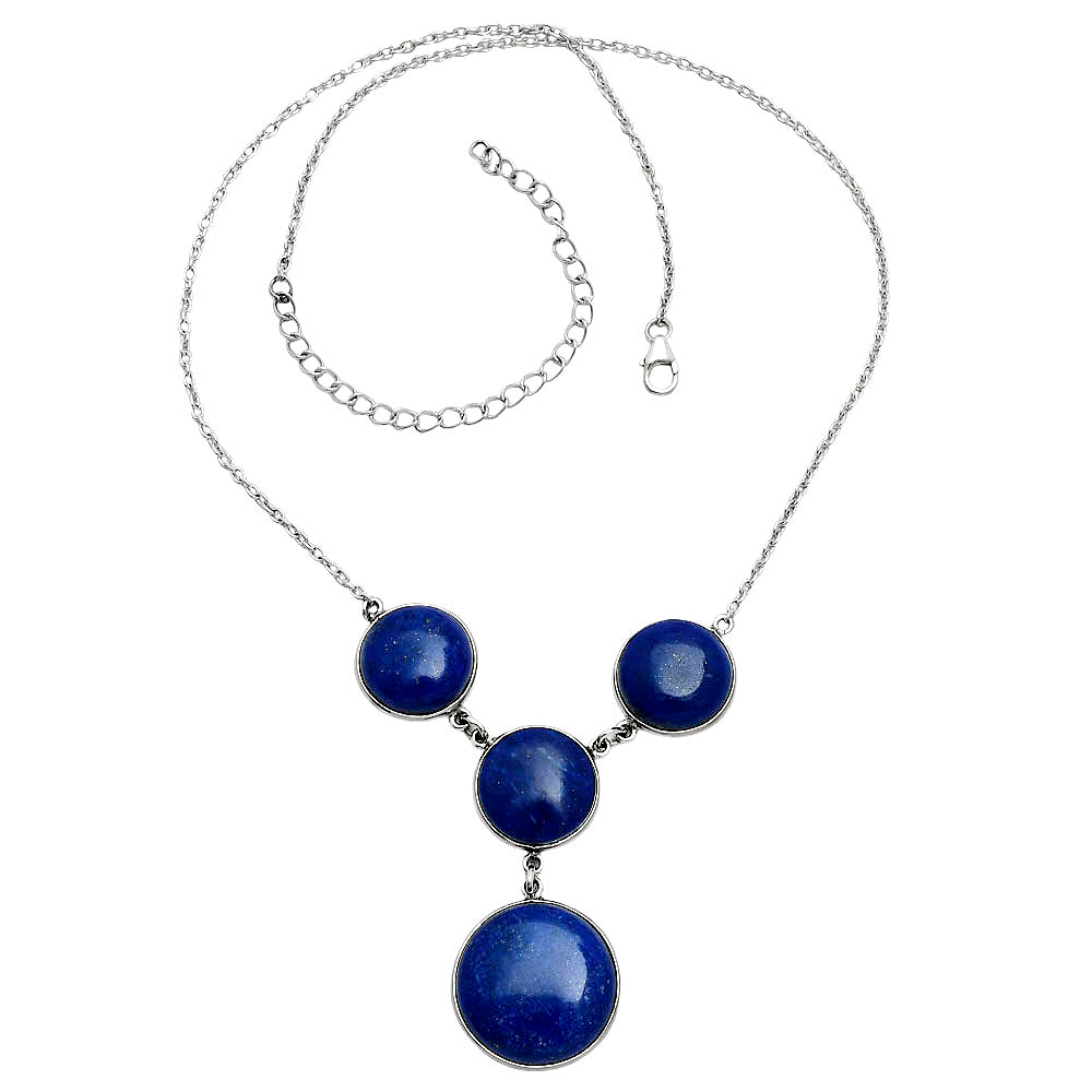 Premium Quality Lapis Lazuli & Lapis Lazuli Necklace N-1013 42-EN10125