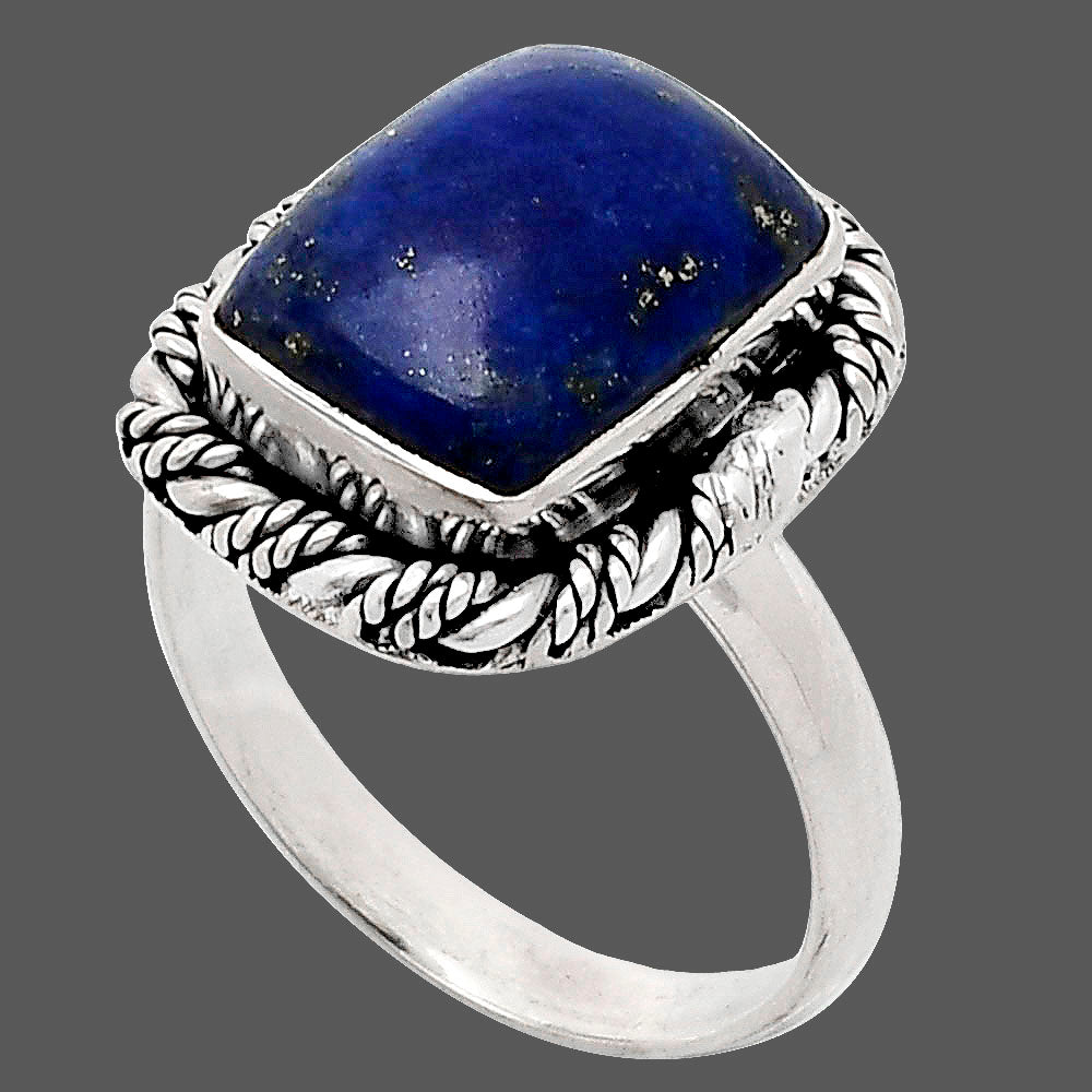 Premium Quality Lapis Lazuli - Afghanistan Ring size-8.5 R-1013 42-ER13600