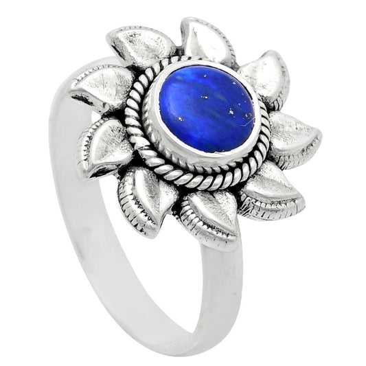 Premium Quality Sun - Lapis Lazuli - Afghanistan Ring size-8 R-1617 42-ER13611
