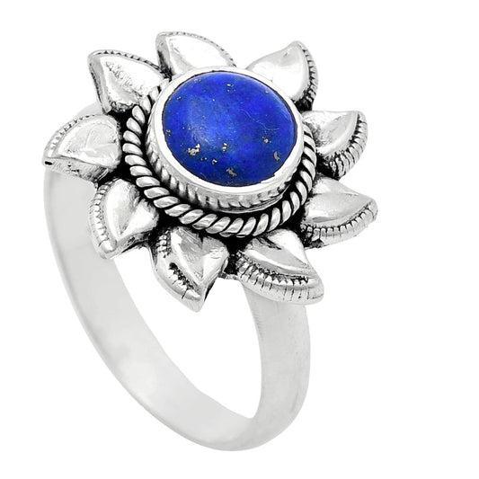 Premium Quality Sun - Lapis Lazuli - Afghanistan Ring size-7 R-1617 42-ER13615