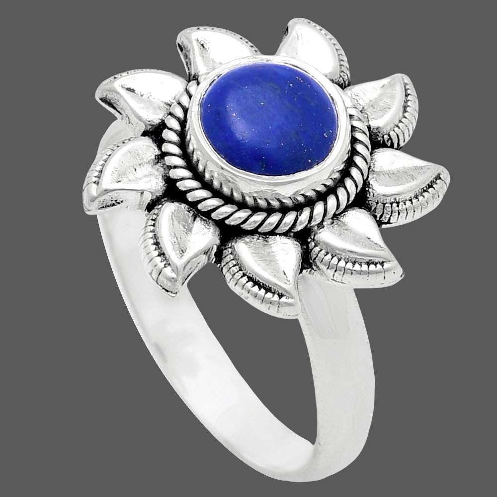 Premium Quality Sun - Lapis Lazuli - Afghanistan Ring size-8 R-1617 42-ER13616