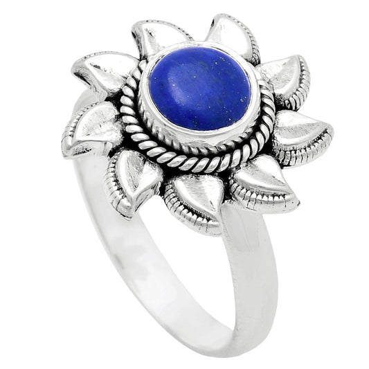 Premium Quality Sun - Lapis Lazuli - Afghanistan Ring size-8 R-1617 42-ER13616
