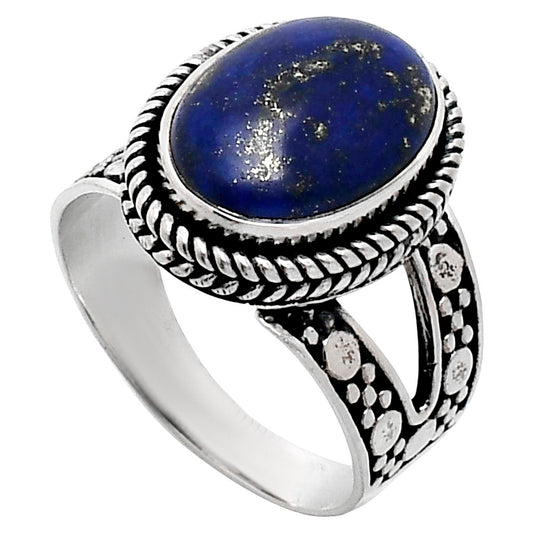 Premium Quality Natural Lapis Lazuli Ring size-8 R-1732 42-ER13686
