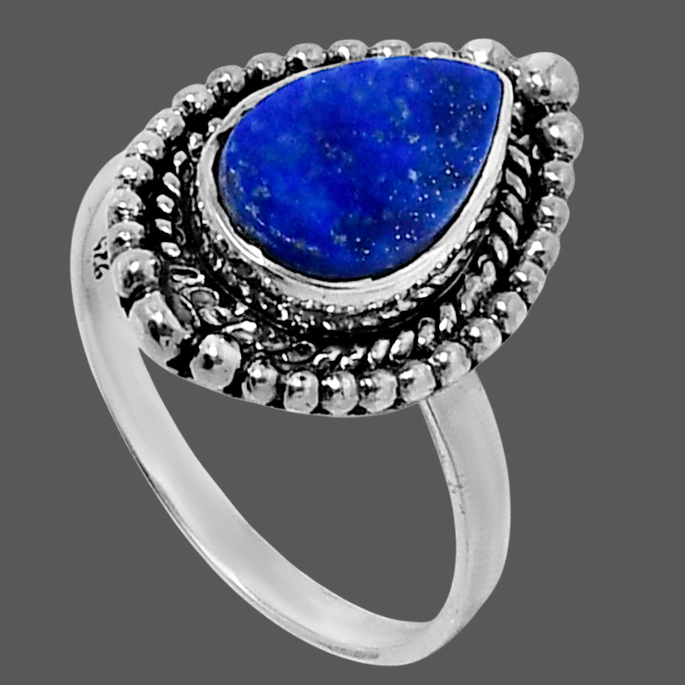 Premium Lapis Lazuli - Afghanistan Ring size-9 R-1154 42-ER13813