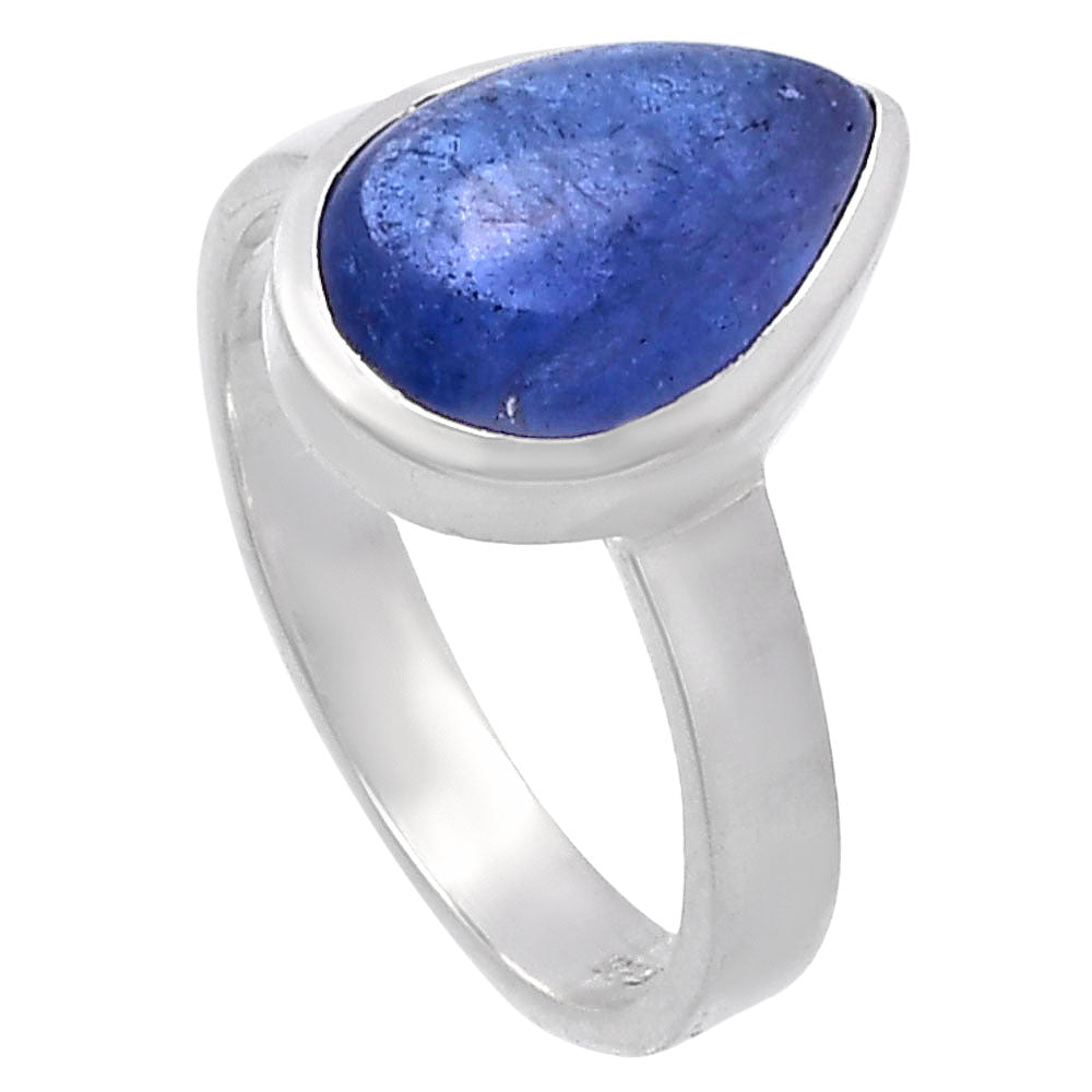 Natural Tanzanite Cab Ring size-7 R-1004 44-ER13827