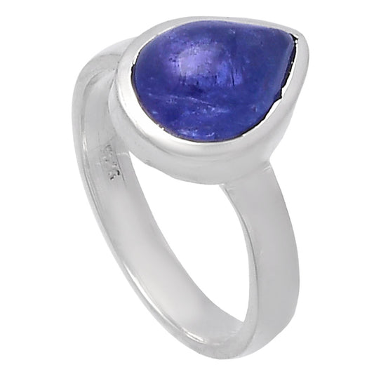 Natural Tanzanite Cab Ring size-6 R-1004 44-ER13831