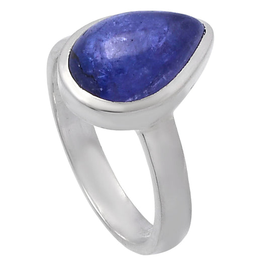 Natural Tanzanite Cab Ring size-7 R-1004 44-ER13832