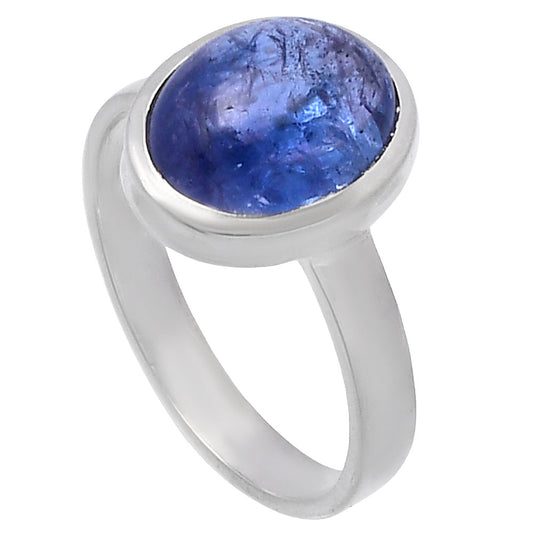 Natural Tanzanite Cab Ring size-8 R-1004 44-ER13834