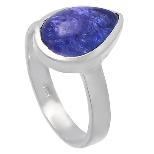 Natural Tanzanite Cab Ring size-7 R-1004 44-ER13835