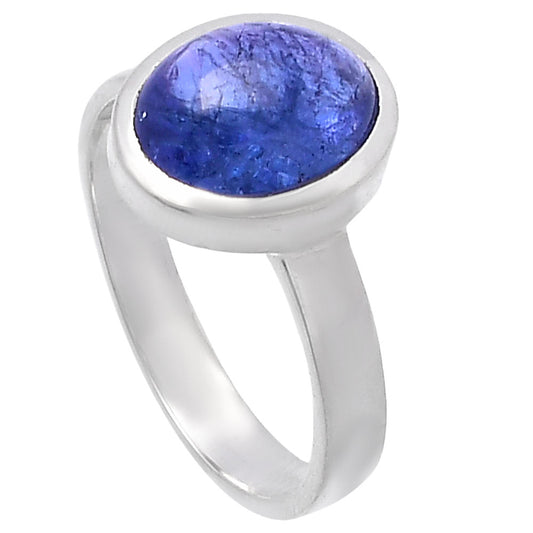 Natural Tanzanite Cab Ring size-7 R-1004 44-ER13837