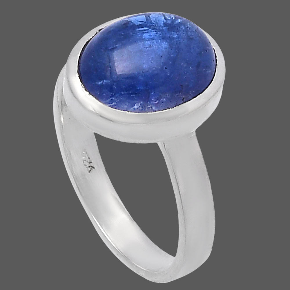 Natural Tanzanite Cab Ring size-8 R-1004 44-ER13841