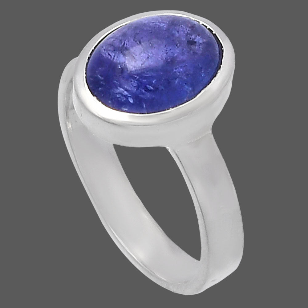 Natural Tanzanite Cab Ring size-6 R-1004 44-ER13842