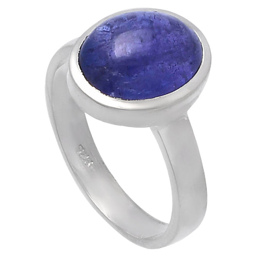 Natural Tanzanite Cab Ring size-7 R-1004 44-ER13843