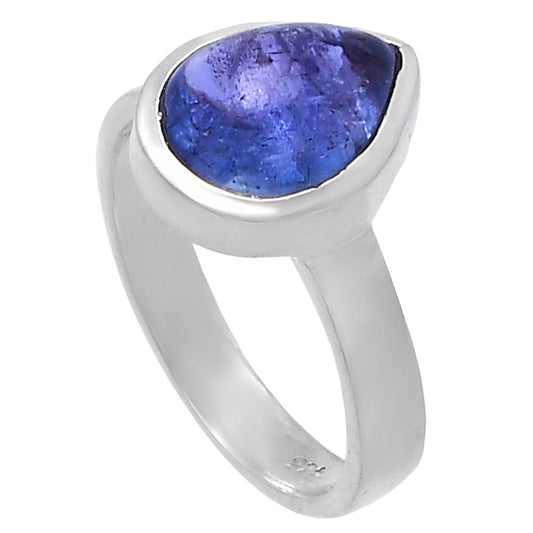 Natural Tanzanite Cab Ring size-6 R-1004 44-ER13844