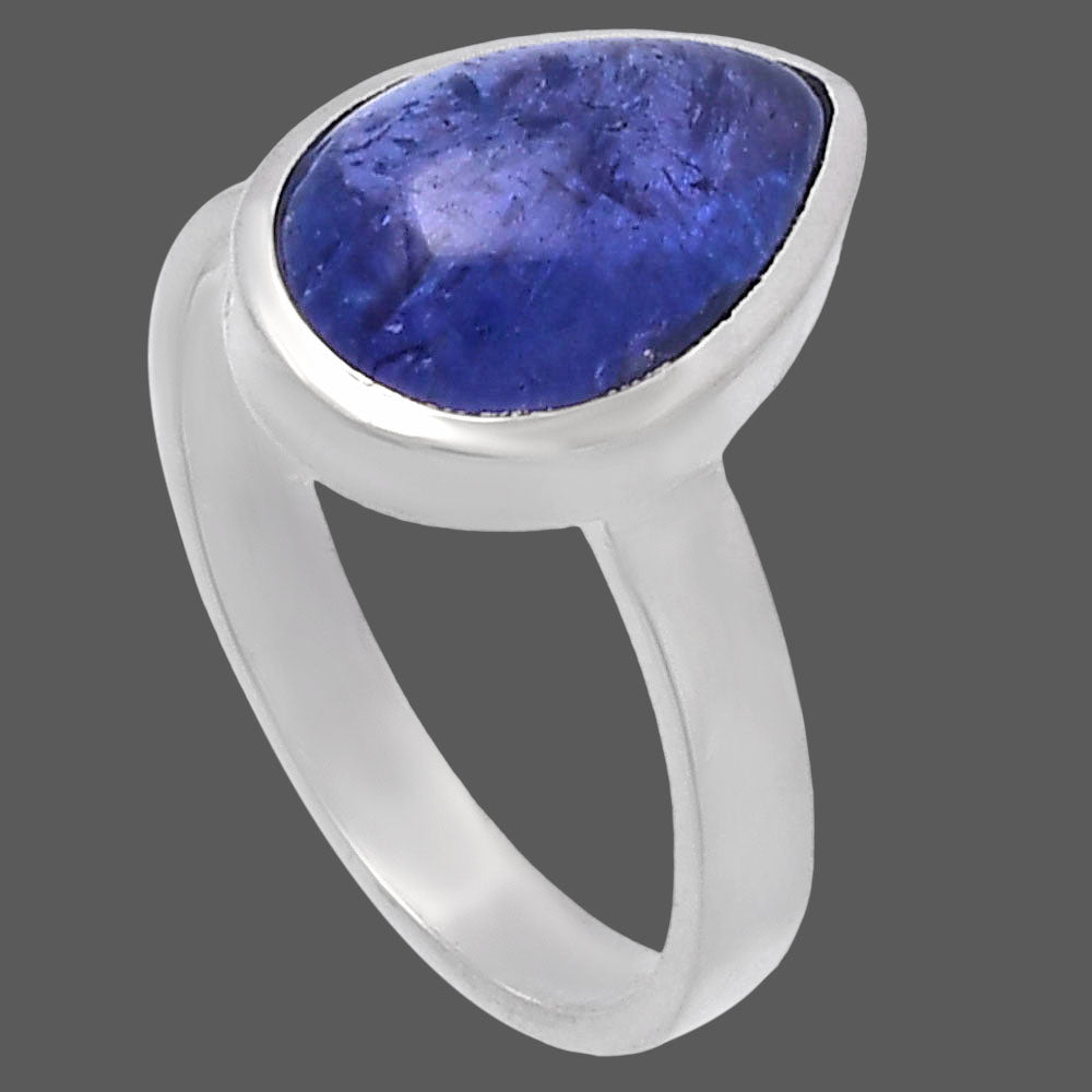 Natural Tanzanite Cab Ring size-8 R-1004 44-ER13847